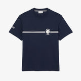 06971  Lacoste Tennis Stripe T-shirt Navy