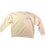 07729 Hotel Trunk Slogan Crewneck Cream