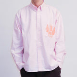 09702 Hotel pink pinstripe shirt