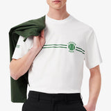 06999 Lacoste Tennis Stripe T-shirt White
