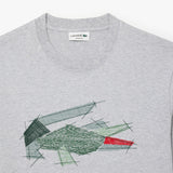 09612 Lacoste tee-shirt silver chine