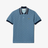 09277 Classic Fit Lacoste Monogram Jacquard Polo Shirt Globe