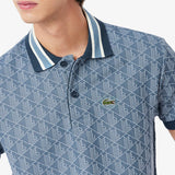 06939 Lacoste Classic Fit Monogram Jacquard Polo Shirt