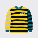 01621 Aries Colour Blocked Striped Ls Tee