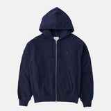 03585 Gramicci One Point Zip Hooded Sweatshirt Navy