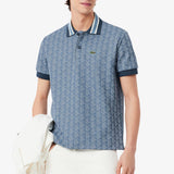 06939 Lacoste Classic Fit Monogram Jacquard Polo Shirt