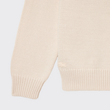 Lacoste Cotton Sweater with contrasting jacquard pattern