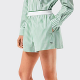 Lacoste Striped Cotton Poplin Shorts